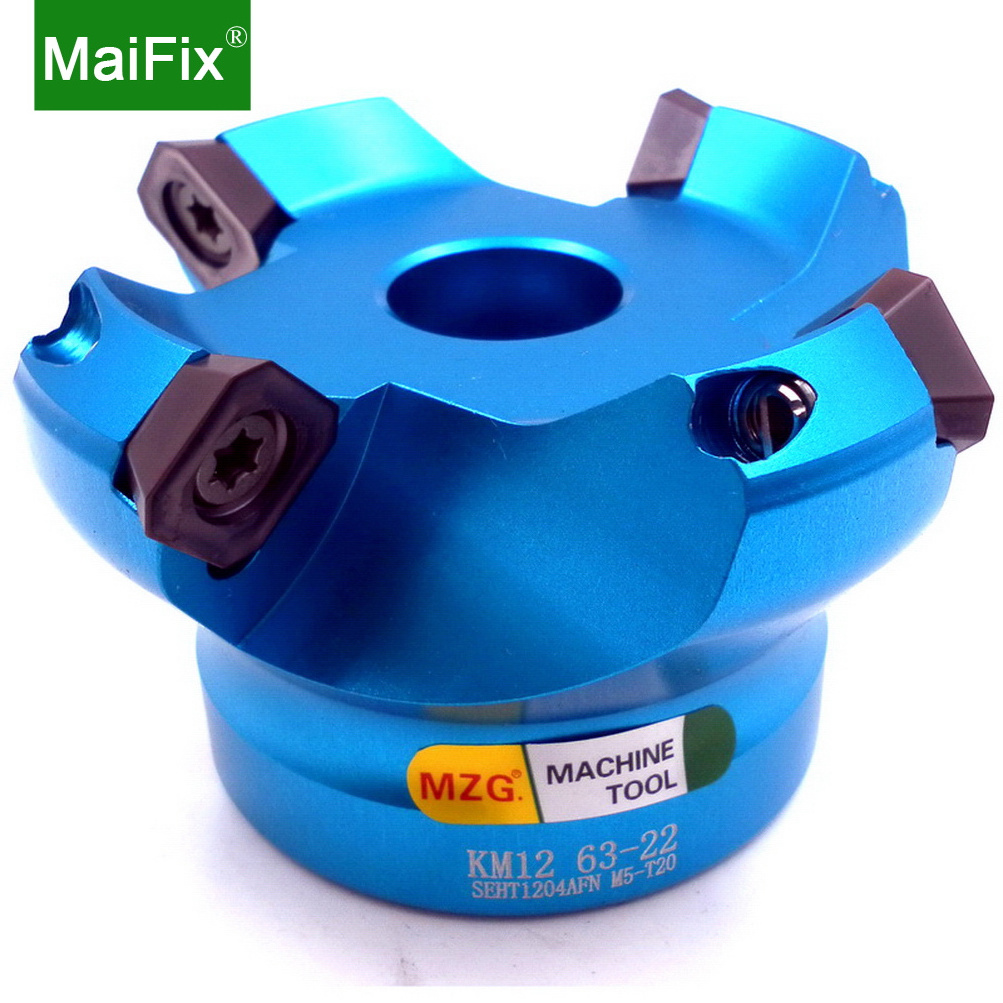 Maifix KM 50mm SEKT1204 Tungsten Carbide Insert CNC Lathe Machine Aluminum Cutting Tools Face Milling Cutter