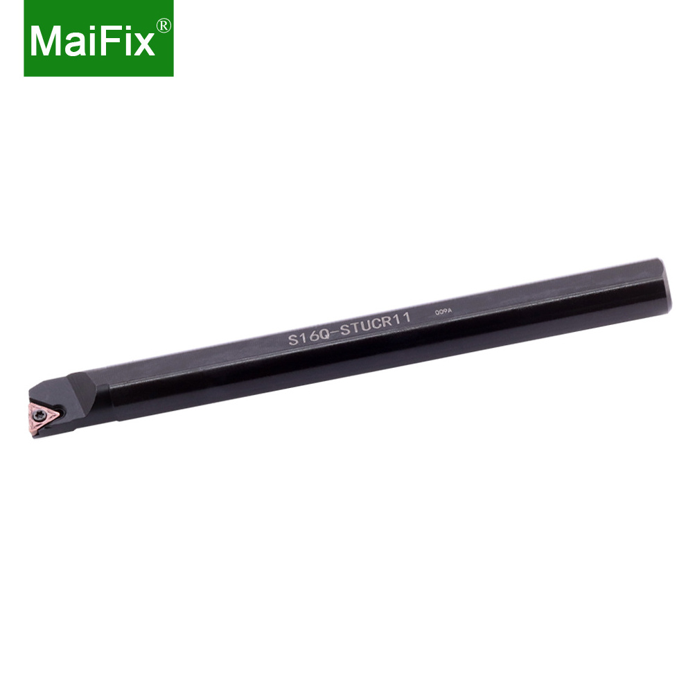 Maifix CNC Lathe Metal Cutter SDQCR Screw Boring Bar Internal Turning Stainless Steel Carbide Holder with DC Inserts