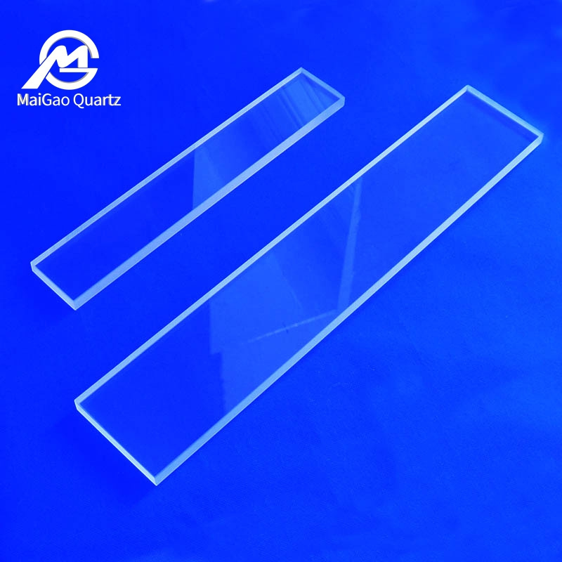 Clear square quartz glass quartz plate high quality fused silica slotted quartz glass sheet