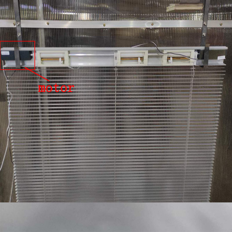 Magate aluminum louver shutter accessories electric window and door integral smart motorized blind shades shutters