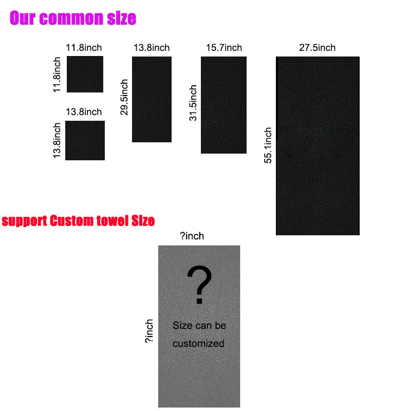 Custom Logo Bamboo Barber Microfiber Nail Sport Towel Soft Face Spa Cotton Towel for Hair Salon