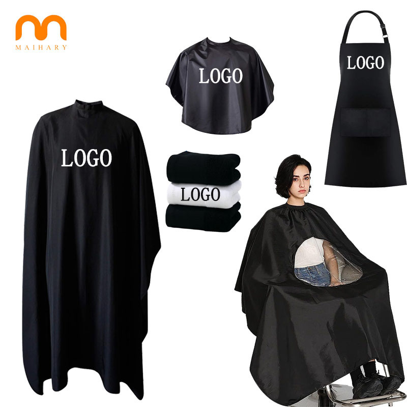 Barber Cape for Men Hair Cutting Salon Cape with Snap Closures Waterproof Large Hairdressing Styling Cape Gown Apron for Barber