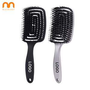 High Quality Barbershop Salon Hair Brush Custom Logo Mosquito Scalp Massage Brushes