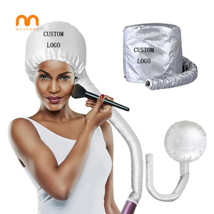 Custom Logo Home Salon Barber Hair Dryer Bonnet Hood Head Cover Baked Oil Cap Hat Hair Steamer Bonnet Hair Dryer Attachment