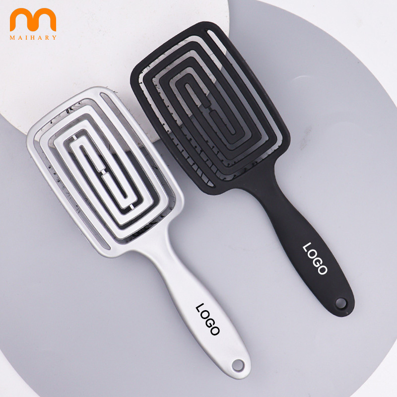 High Quality Barbershop Salon Hair Brush Custom Logo Mosquito Scalp Massage Brushes