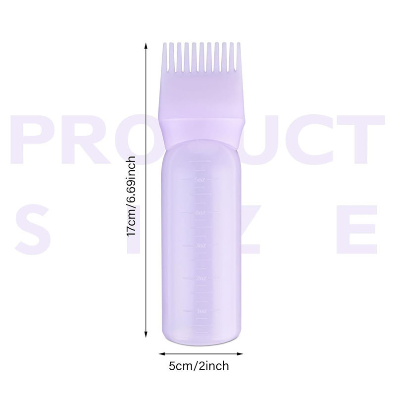 High Quality Plastic Hair Dye Applicator Bottles Hair Coloring Tools Hair Oil Bottle With Comb