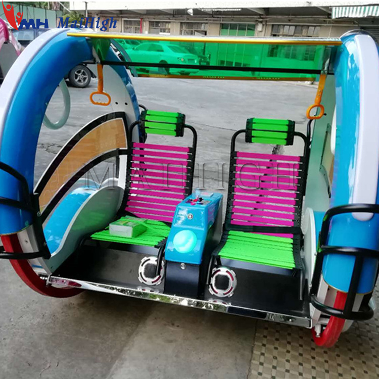 Shopping Mall Amusement Park Ride 360 Wheel Rotating Happy Le Bar Car