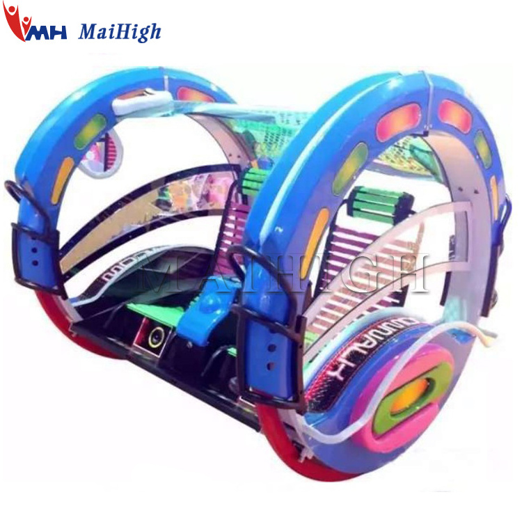 Shopping Mall Amusement Park Ride 360 Wheel Rotating Happy Le Bar Car