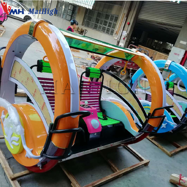 Shopping Mall Amusement Park Ride 360 Wheel Rotating Happy Le Bar Car