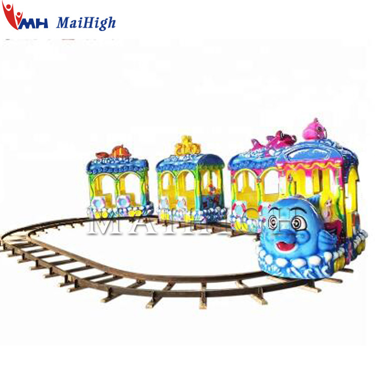 Fun fair ground children games machine mini amusement rides ocean track train