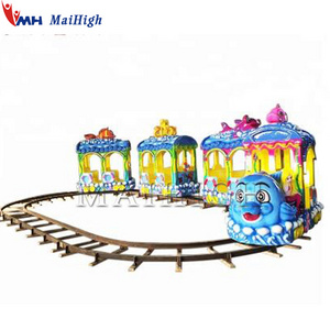 Fun fair ground children games machine mini amusement rides ocean track train