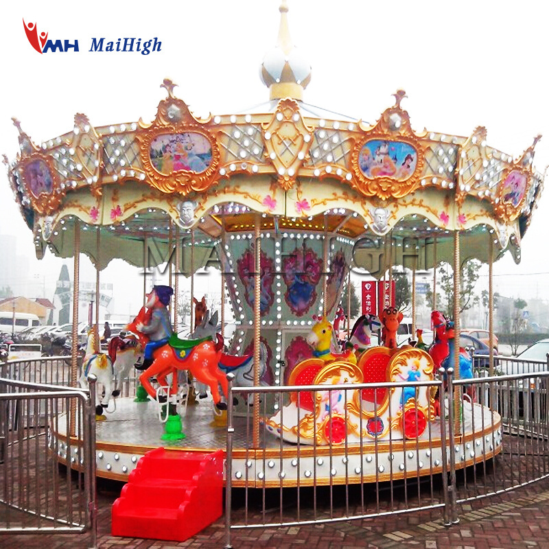 Popular sale carousel merry go round amusement park carousel horses for sale