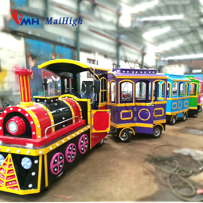 Amusement Park Express Train Tourist Mini Trackless Electric Train