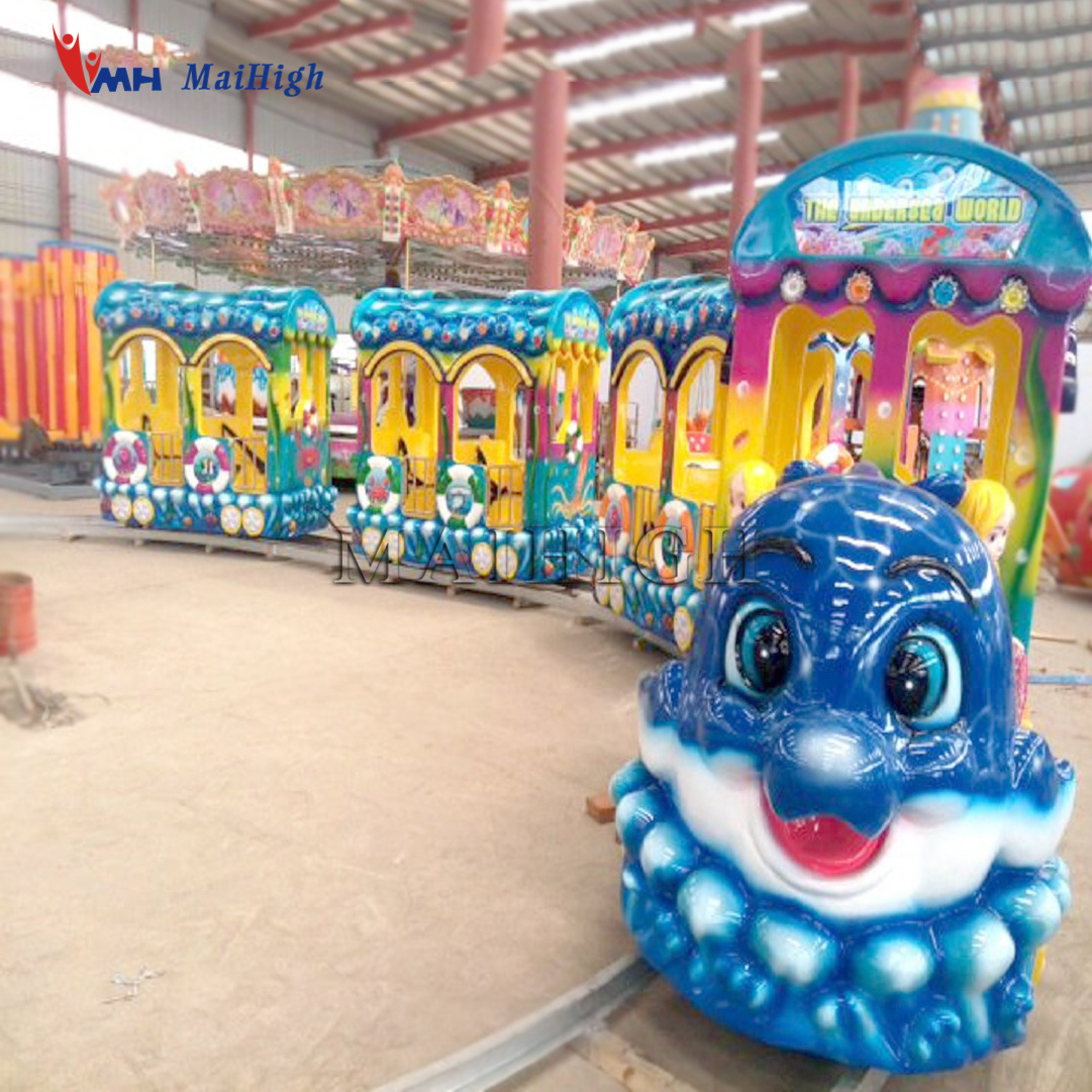 Fun fair ground children games machine mini amusement rides ocean track train