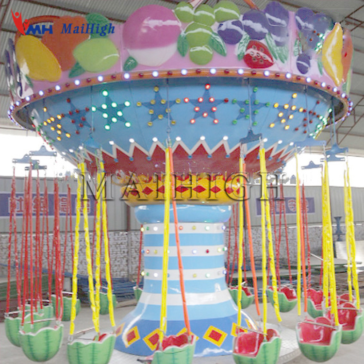 Amusement Park Electric Adult Swing Rides Fruit Flying Chair