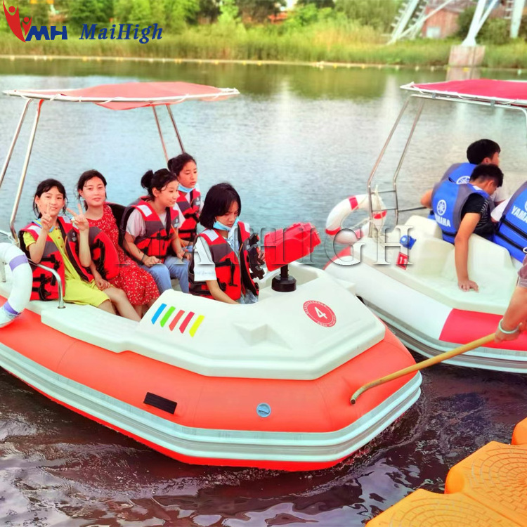 Super hot motorized bumper boat double adults water equipment pool inflatable electric bumper boat for sale