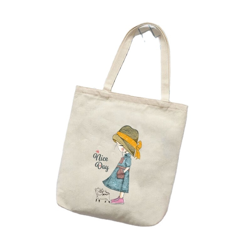 Extra Large Custom Printed Canvas Tote Bags 100% Organic Cotton Linen with Natural Color Muslin Plain Shopping Bags