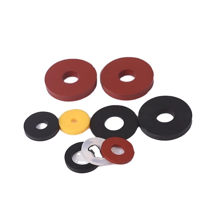 Factory Customized Flat Gasket With EPDM/HNBR/NBR/FKM Silicone Rubber Material For Sealing