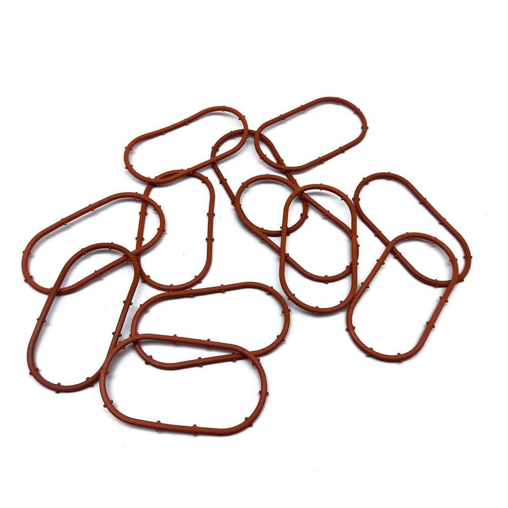 Custom Wholesale Rubber FKM NBR Oil Resistance Engine Car Oil Cooler Rubber Gasket Seal/Cam Cover Gasket