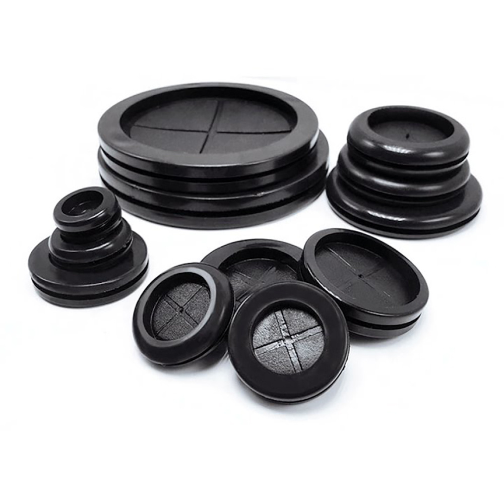 Drill Hole Rubber Plugs for Round Holes, Synthetic Automotive Firewall Cable Hole Plug, Double-Sided Wire Grommets Protector