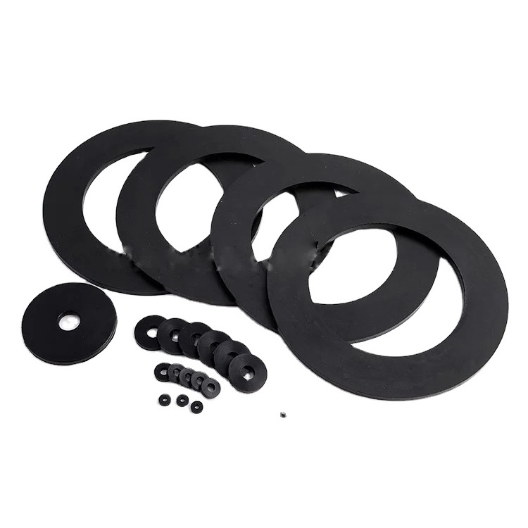 Factory Customized Flat Gasket With EPDM/HNBR/NBR/FKM Silicone Rubber Material For Sealing