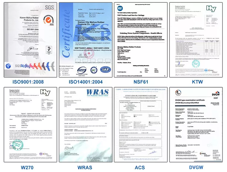 WRAS approved liquid silicone custom sanitary rubber gasket