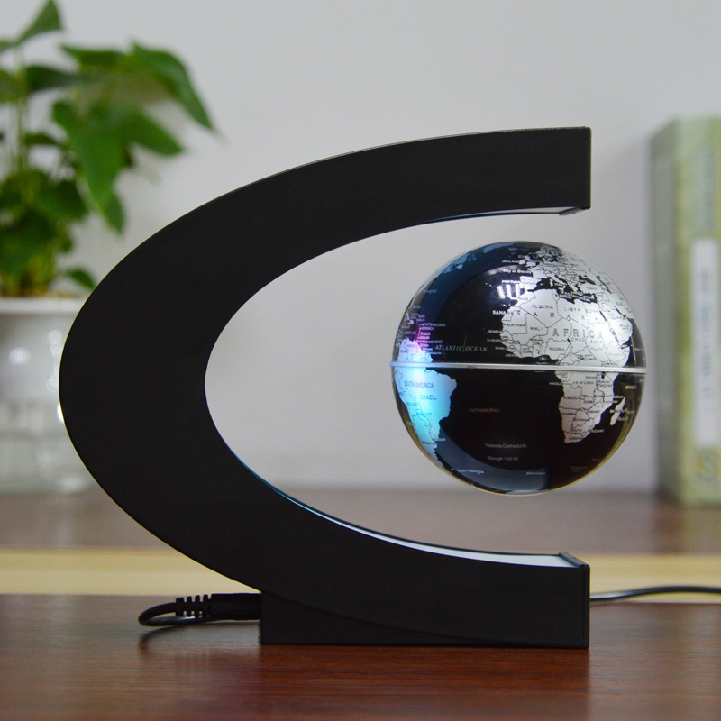 Office Home Decoration Teaching Tools Floating Magnetic Levitating Globe Light World Map Levitation Light Terrestrial Globe