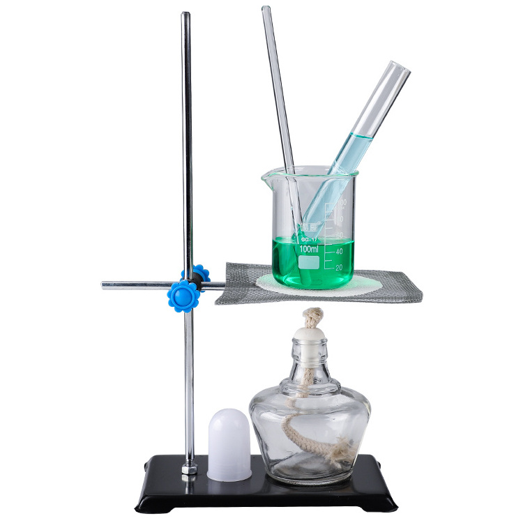 selling well chemistry glassware kit used in experiment w/ Thermometer and plastic test tube rack