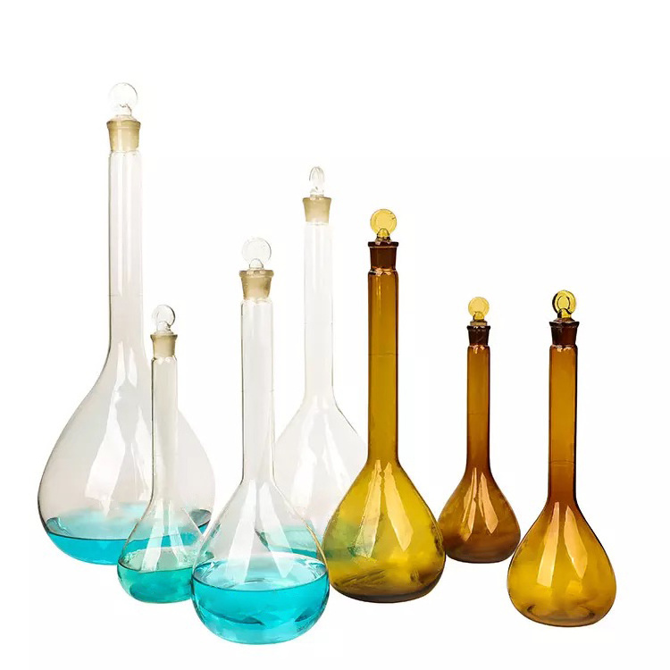 Hot sell China manufacturing laboratory glassware precise graduation chemical glass volumetric flask