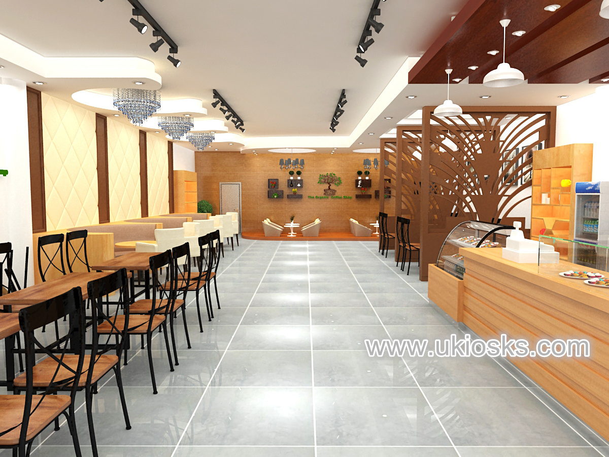 Modern coffee shop interior design|coffee bar counter used in retail shop|coffee shop fitting for sale