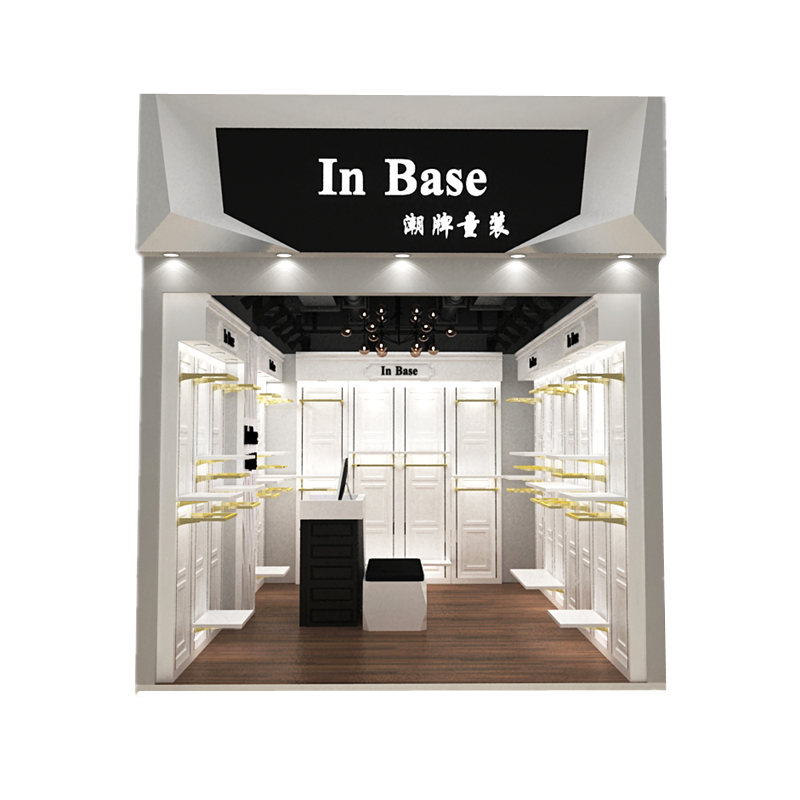 Optical clothing shop interior design | clothes display rack furniture