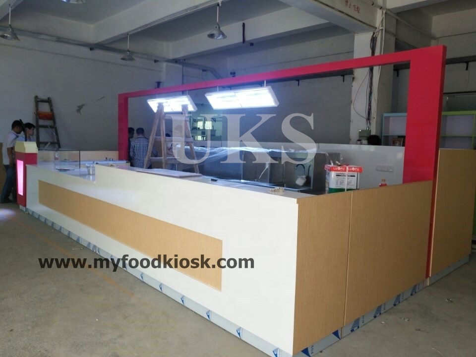 customized cup-shape bubble tea ice cream kiosk for sales fruit juice bar for waffle crepe kiosk