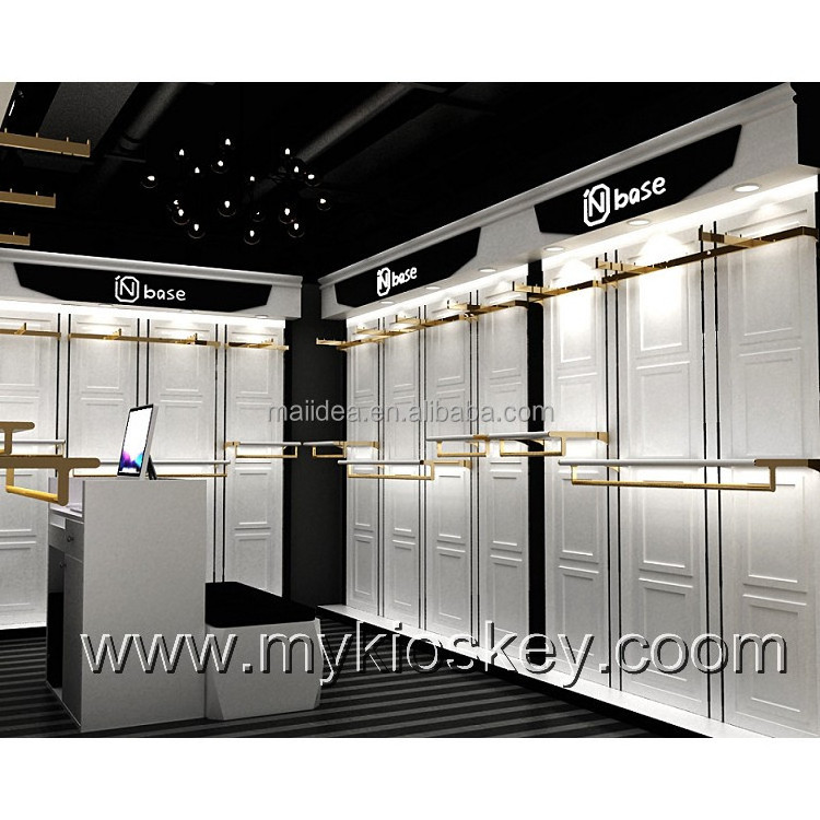 Optical clothing shop interior design | clothes display rack furniture