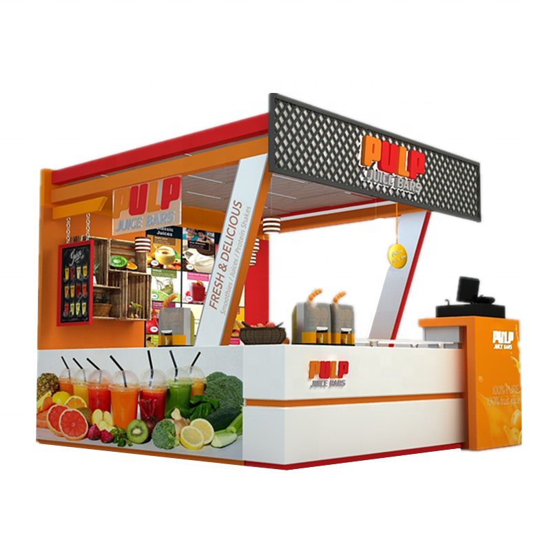 Shopping Mall Fruit Juice Stand Fresh Juice Kiosk Design Idea