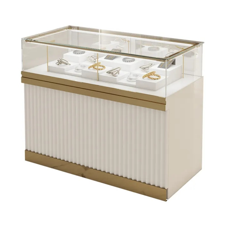 Jewelry shop accessories Modern jewelry showcase Display glass display cases for sale