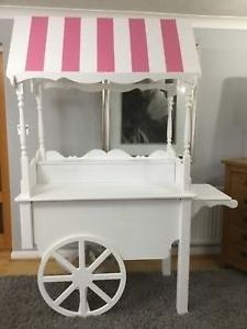 Most popular candy cart white color street candy cart