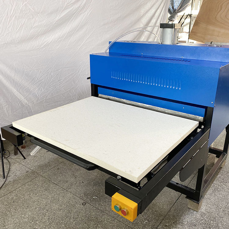 large double side station large pneumatic format skateboard sublimation transfer pneumatic heat press machine 80x100 CE Provided