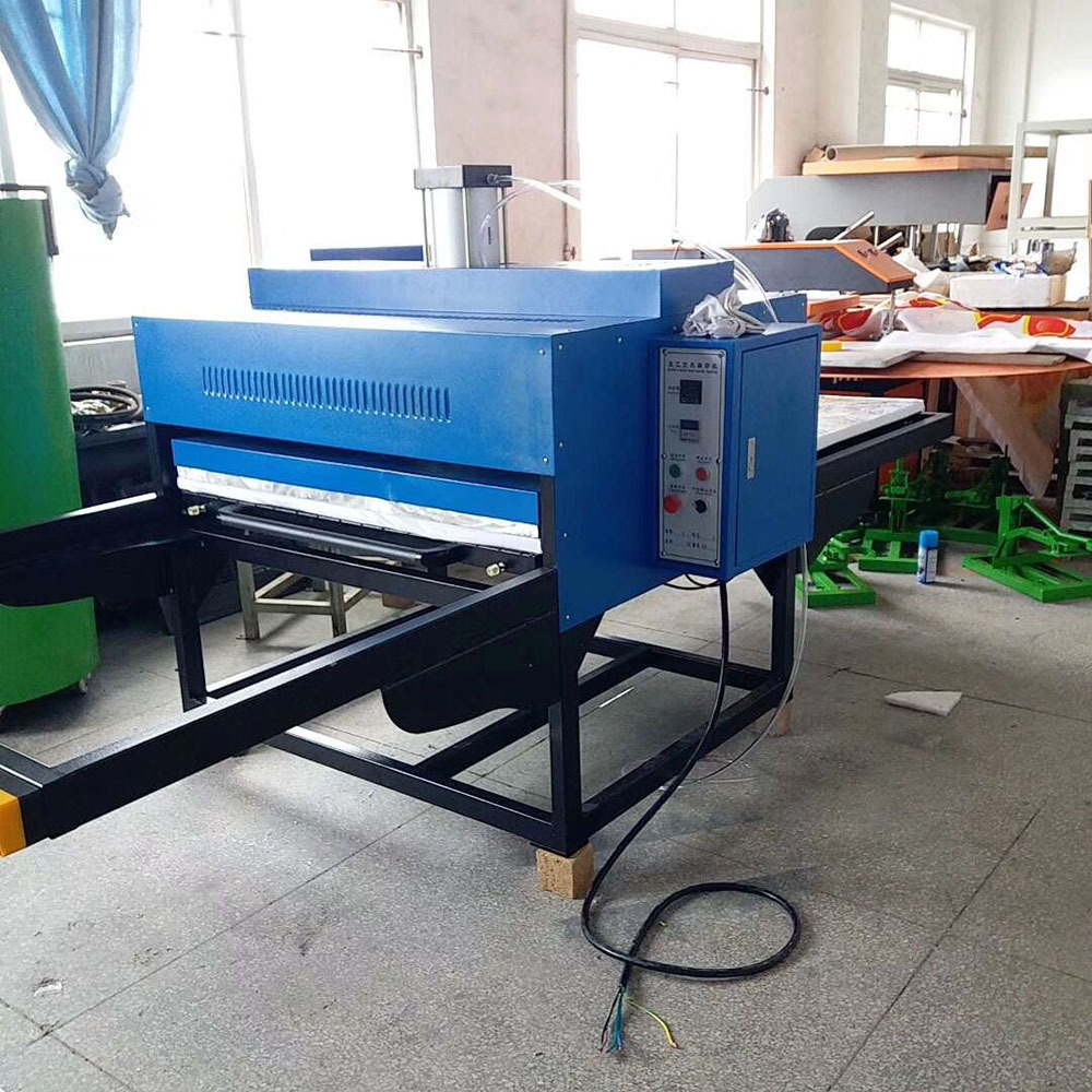 large double side station large pneumatic format skateboard sublimation transfer pneumatic heat press machine 80x100 CE Provided