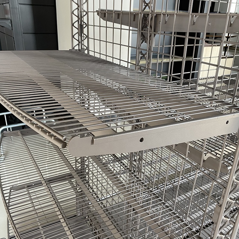 Customized Modern Wire Mesh Supermarket Shelves