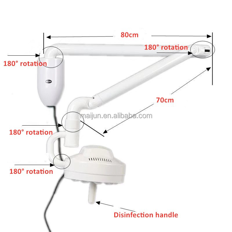 led operating room lamp Wall Mounted/ Portable Surgical LED Examination Light Medical Dental Clinic Lamp