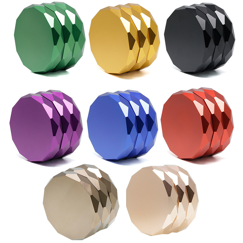 75Mm Big Aluminum Herb Grinders Series Dry Flower Grinder