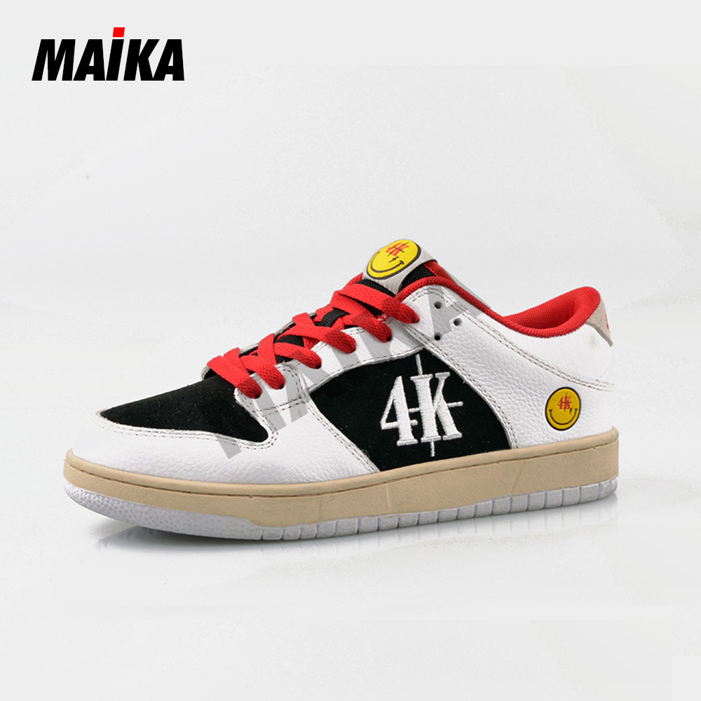 Men's Fashion Sneakers 2023 OEM Men's Casual Shoes Custom Made Basketball Style Shoe GENUINE Leather Rubber Shoes