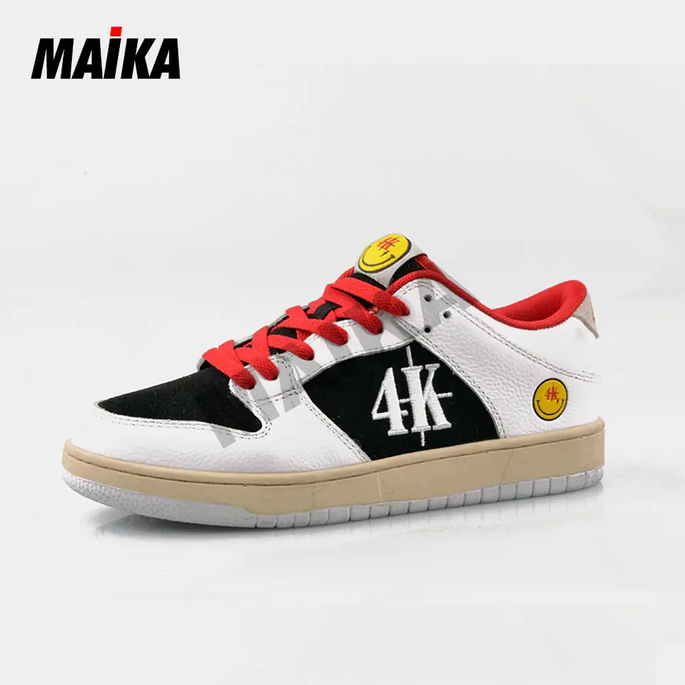 High Quality Customized Logo Sneakers Men Casual Leather High Low Cut Blank Skateboard Shoes Manufacture Custom Walking Shoes