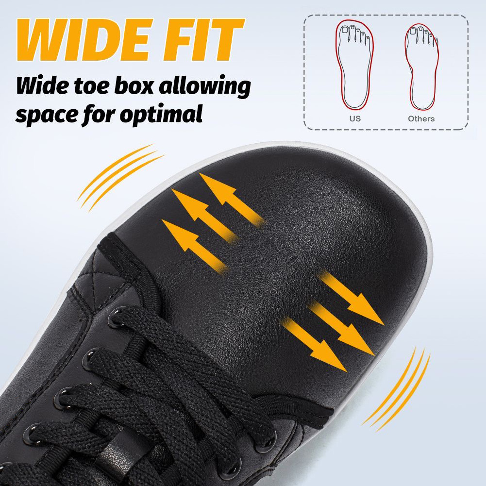 Design Barefoot Shoes Men Custom Genuine Leather Wide Minimalist Shoes For Women Breathable Mesh Sports Shoes Barefoot Sneakers