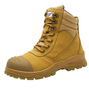 ZSTEP Brand ZS-T002 Hot Selling Zipper Caterpillar Safety Shoes Sole Safety Boots For Men High Cut Australia