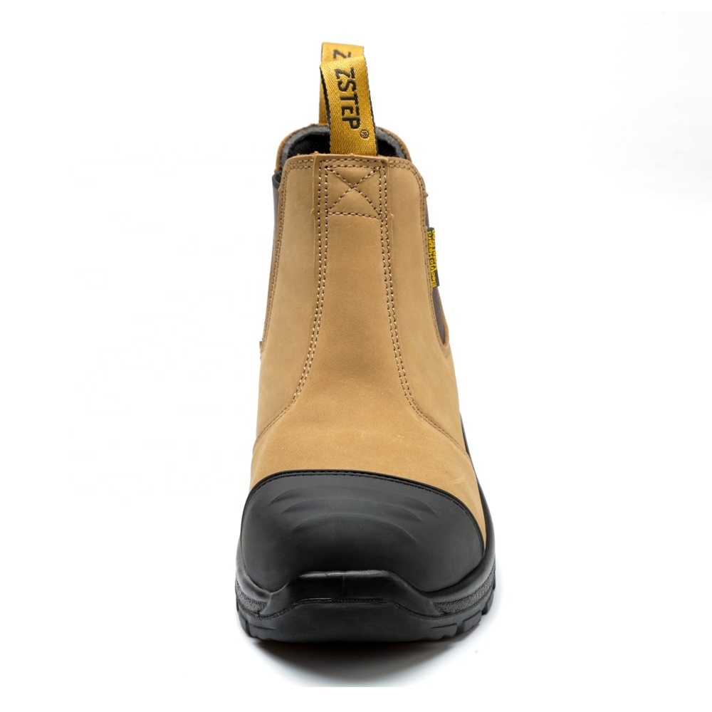 ZSTEP Brand ZS-T013 Australia Slip On Insulation 6KV 10KV EH Rubber Sole Plastic Toe Kev lar Chelsea Safety Work Boots Shoes