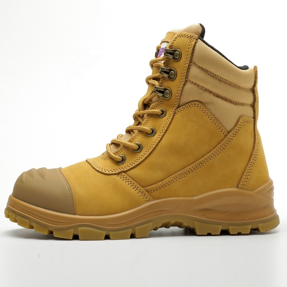 ZSTEP Brand ZS-T002 Hot Selling Zipper Caterpillar Safety Shoes Sole Safety Boots For Men High Cut Australia