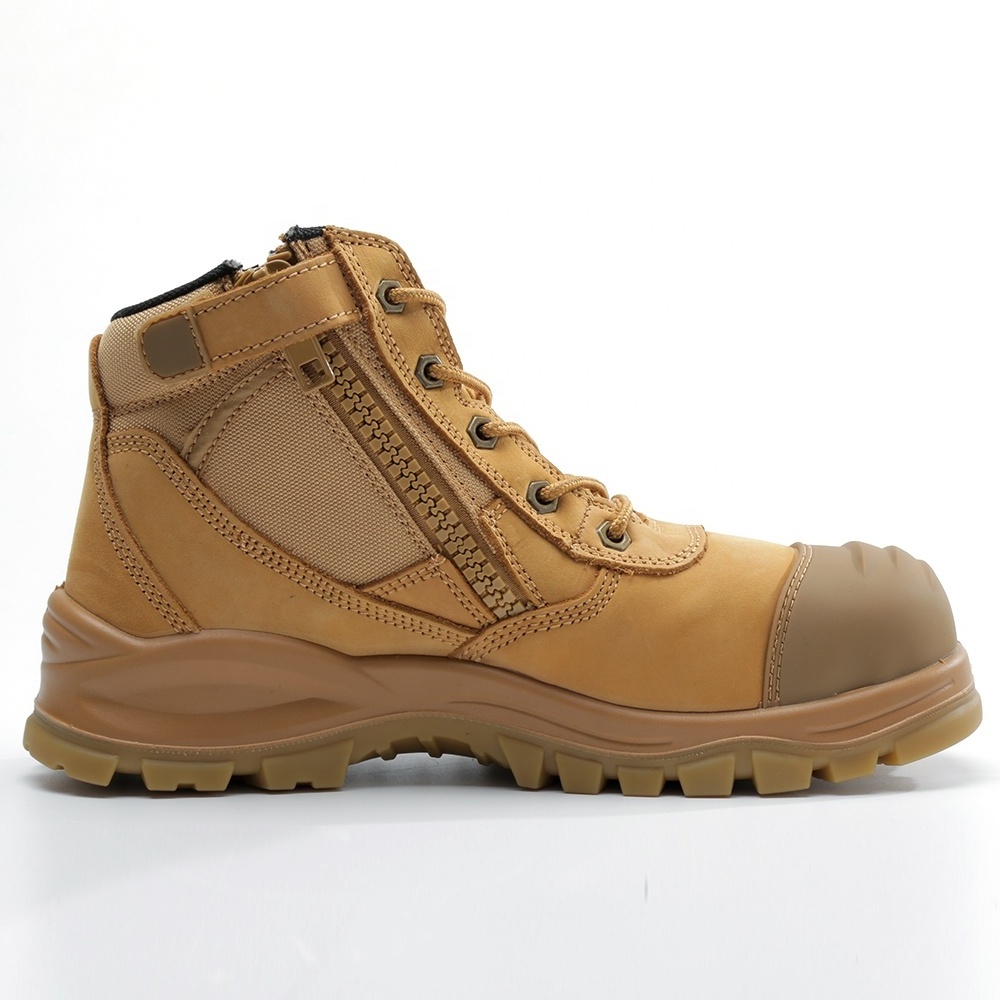 ZSTEP Brand ZS-T001 Best Latest Lace Zipper Safety Shoes Men Work boots Australia Steel Toe S3 2024