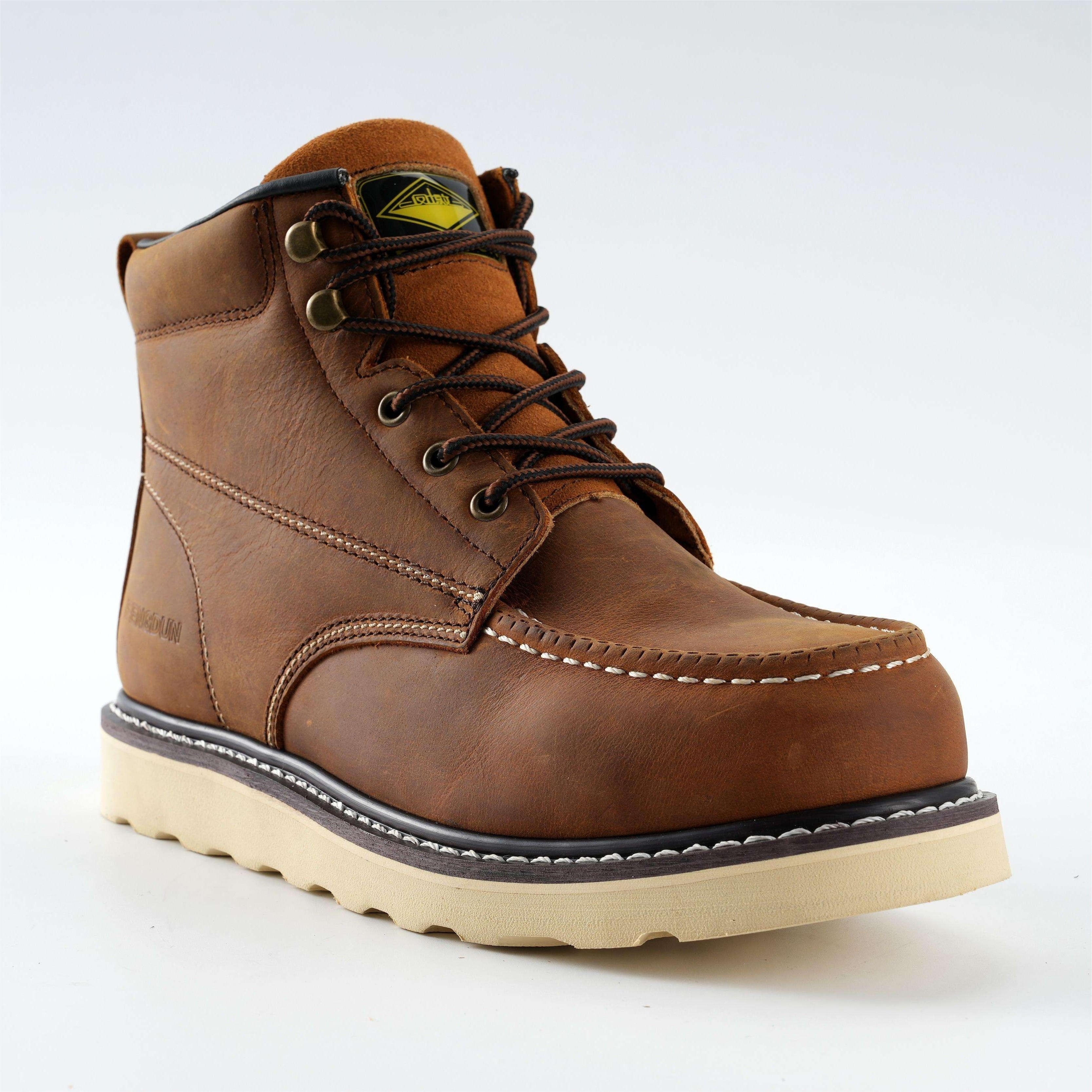 Zstep 2024 New style Crazy Horse Leather Light Weight EVA Phylon Sole Goodyear welted Work Boots safety boots