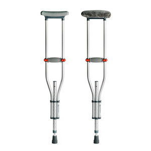 Foldable Walking Crutch Medical Adjustable Aluminum Underarm Cane